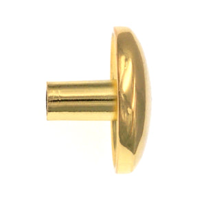 10 Pack Warwick Contemporary Polished Brass 1 1/4" Dome Cabinet Knob Pull DH1014PB
