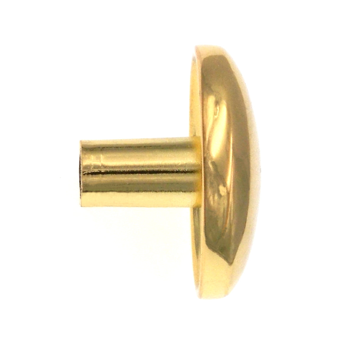 Warwick Contemporary Polished Brass 1 1/4" Dome Round Cabinet Knob Pull DH1014PB