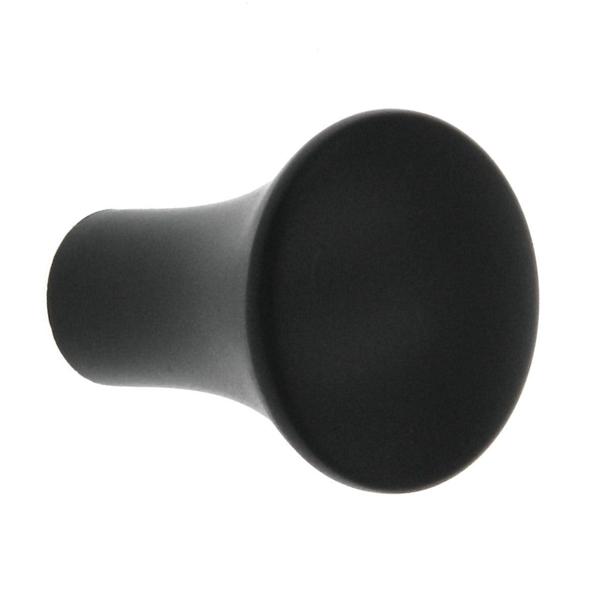 10 Pack Warwick Contemporary Black 1" Smooth Round Cabinet Knob Pull DH1026BL