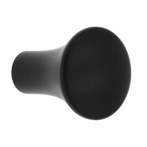 10 Pack Warwick Contemporary Black 1" Smooth Round Cabinet Knob Pull DH1026BL