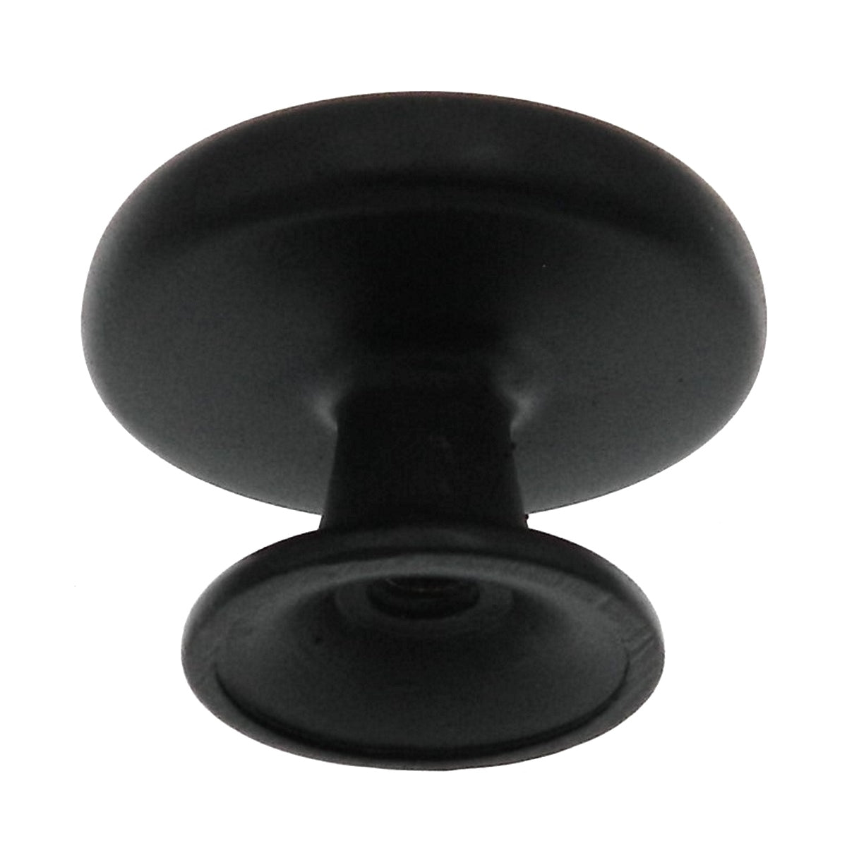 Warwick Contemporary Black 1 3/16" Solid Mushroom Cabinet Knob Pull DH1028BL