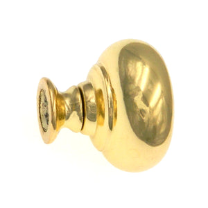 10 Pack Warwick Contemporary Polished Brass 1 1/4" Smooth Cabinet Knob Pull DH1029PB