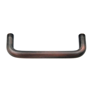 Contemporary Oil-Rubbed Bronze 3"cc Solid Zinc Cabinet Wire Pull DH1030BZ