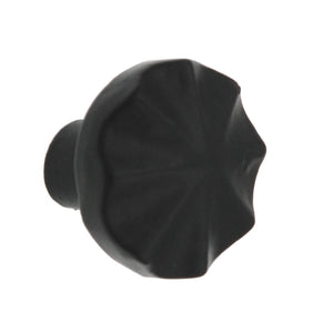 10 Pack Warwick Rustic Wrought Iron Black 1" Round Cabinet Knob Pull DH1113WIB