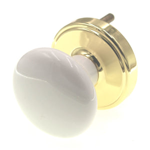 Amerock Passage Outer Door Knob Replacement Part White Polished Brass E5204430B