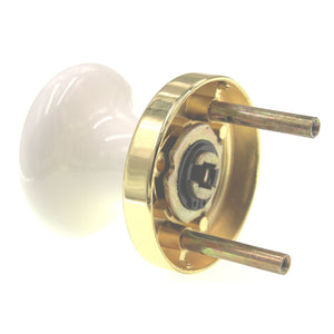 Amerock Passage Outer Door Knob Replacement Part White Polished Brass E5204430B