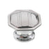 Vintage Amerock Luster-Chrome Polished Chromium 1 1/16" Octagon Knob E570