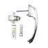 Amerock Vintage Push-Button Cabinet Catch ED9408, 2 Strikes Polished Chromium