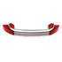 Vintage Amerock DeLuxe Chrome Red Trim And Lines 3" Ctr. Drawer Pull EO8260-RED