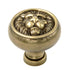 Belwith Keeler Richelieu 1 1/4" Sherwood latón envejecido redondo cara de león perilla de gabinete de latón macizo F102