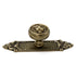 Belwith Keeler Richelieu 1 1/4" Sherwood latón envejecido redondo cara de león perilla de gabinete de latón macizo F102