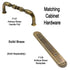 10 Pack Belwith Keeler Savannah F137 Sherwood Antique Brass 3"cc Solid Brass Handle Pull