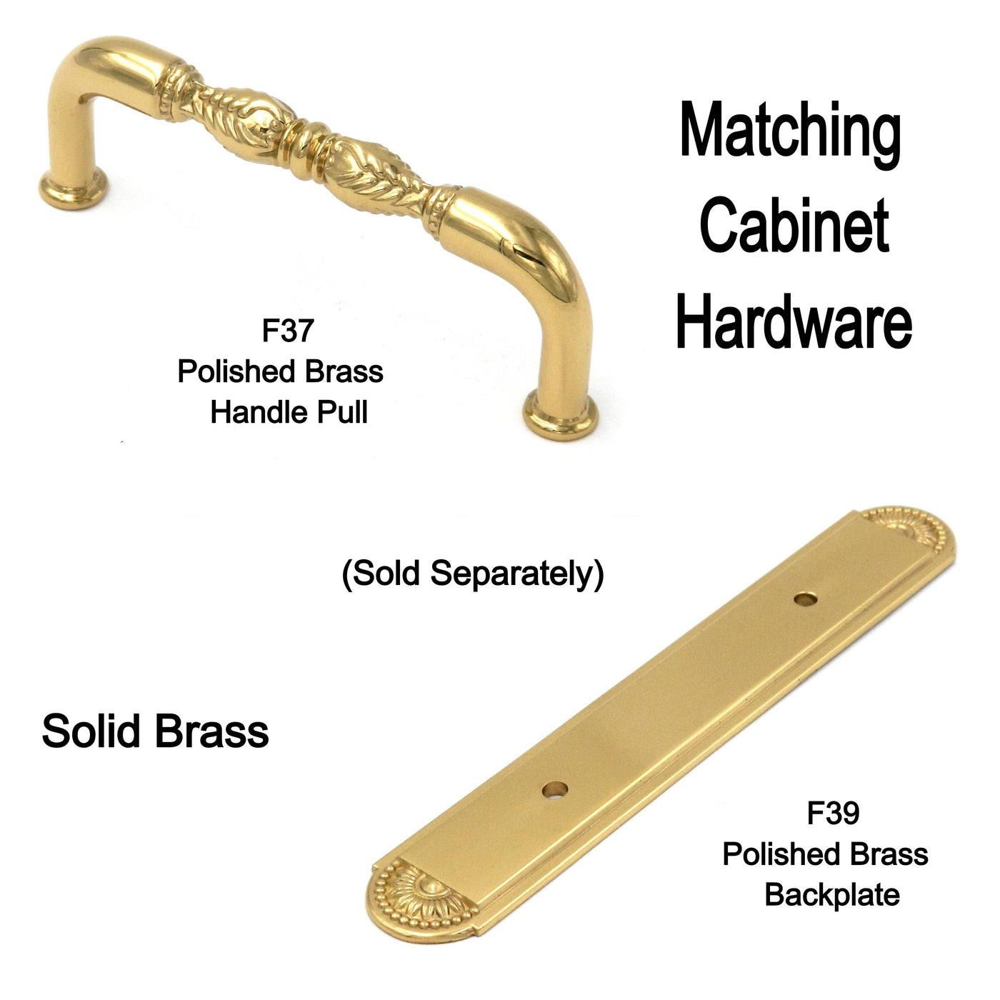 Hickory Hardware Savannah Polished Brass Solid Brass 3cc Pull Backpla