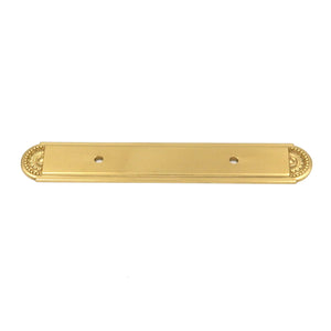 Hickory Hardware Savannah Polished Brass Solid Brass 3"cc Pull Backplate F39