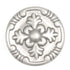 Paquete de 10 perillas de gabinete de latón macizo adornadas redondas de níquel satinado Belwith Keeler Richelieu F406 de 1 1/4"