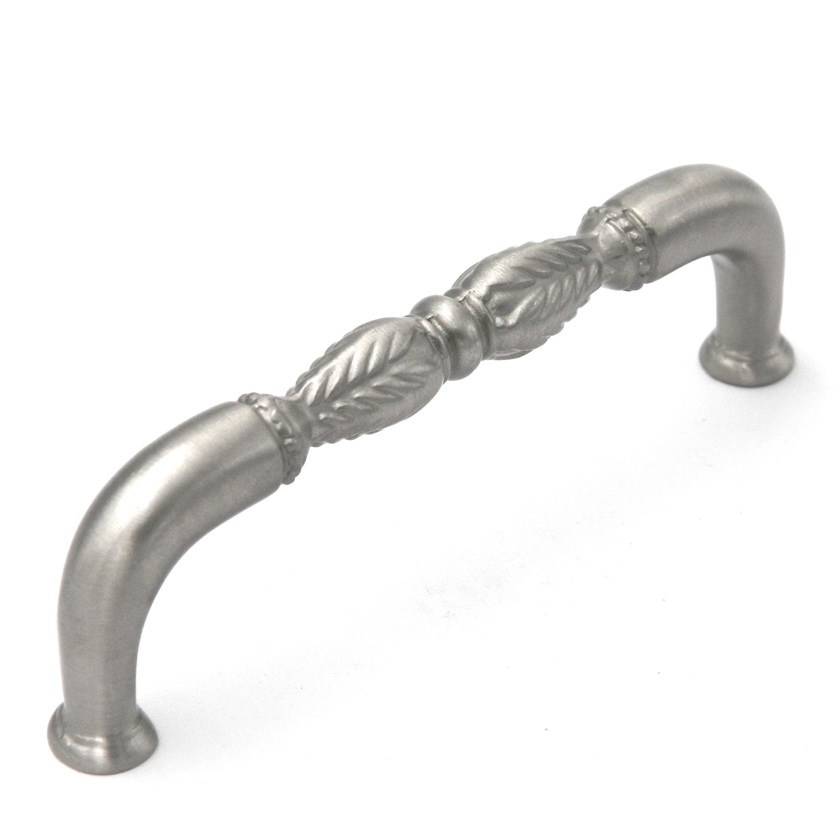 Paquete de 20 tiradores de latón macizo Belwith Keeler Savannah F438 de níquel satinado de 3 3/4" (96 mm) cc