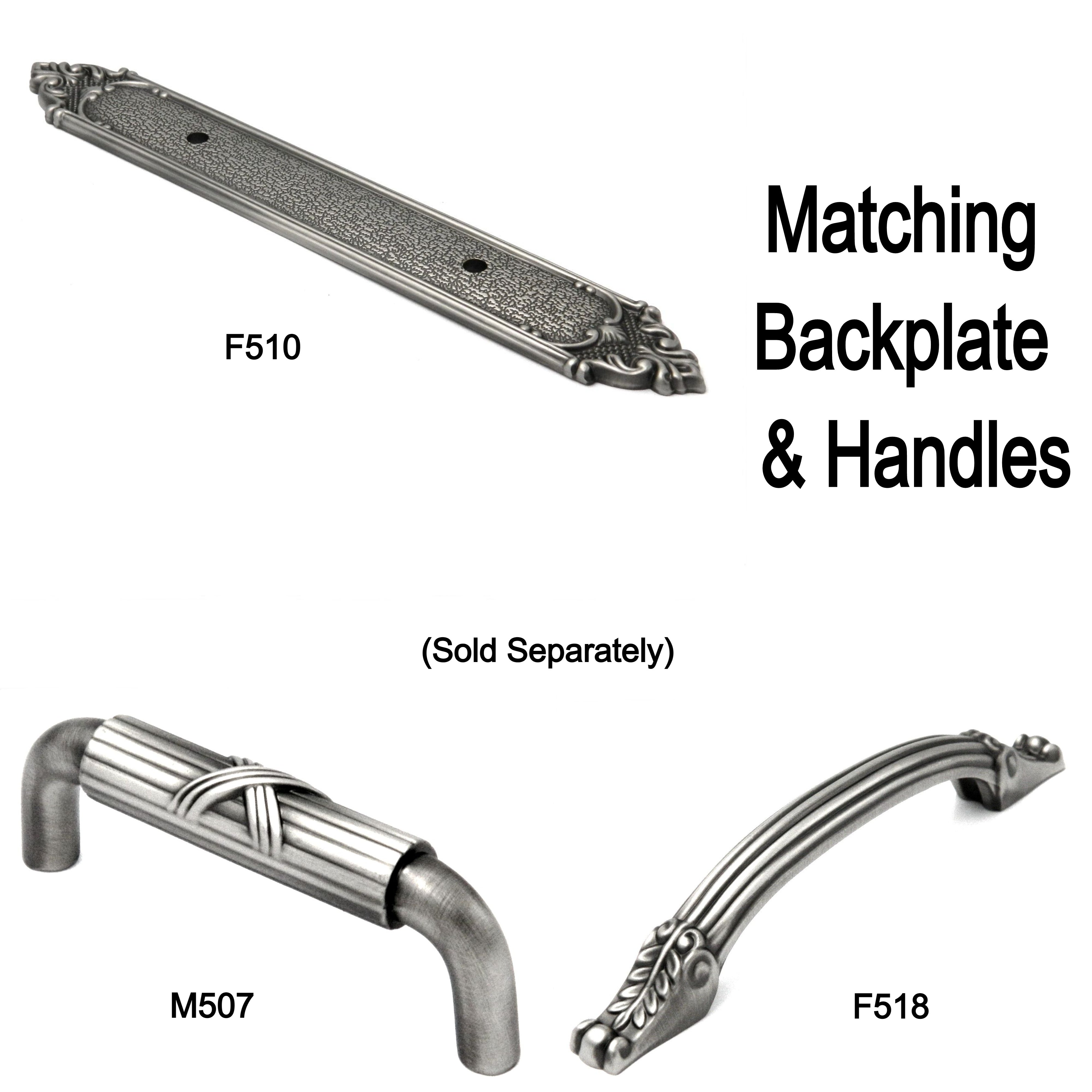 Keeler Richelieu Antique Pewter Cabinet  3"cc Handle Pull F518