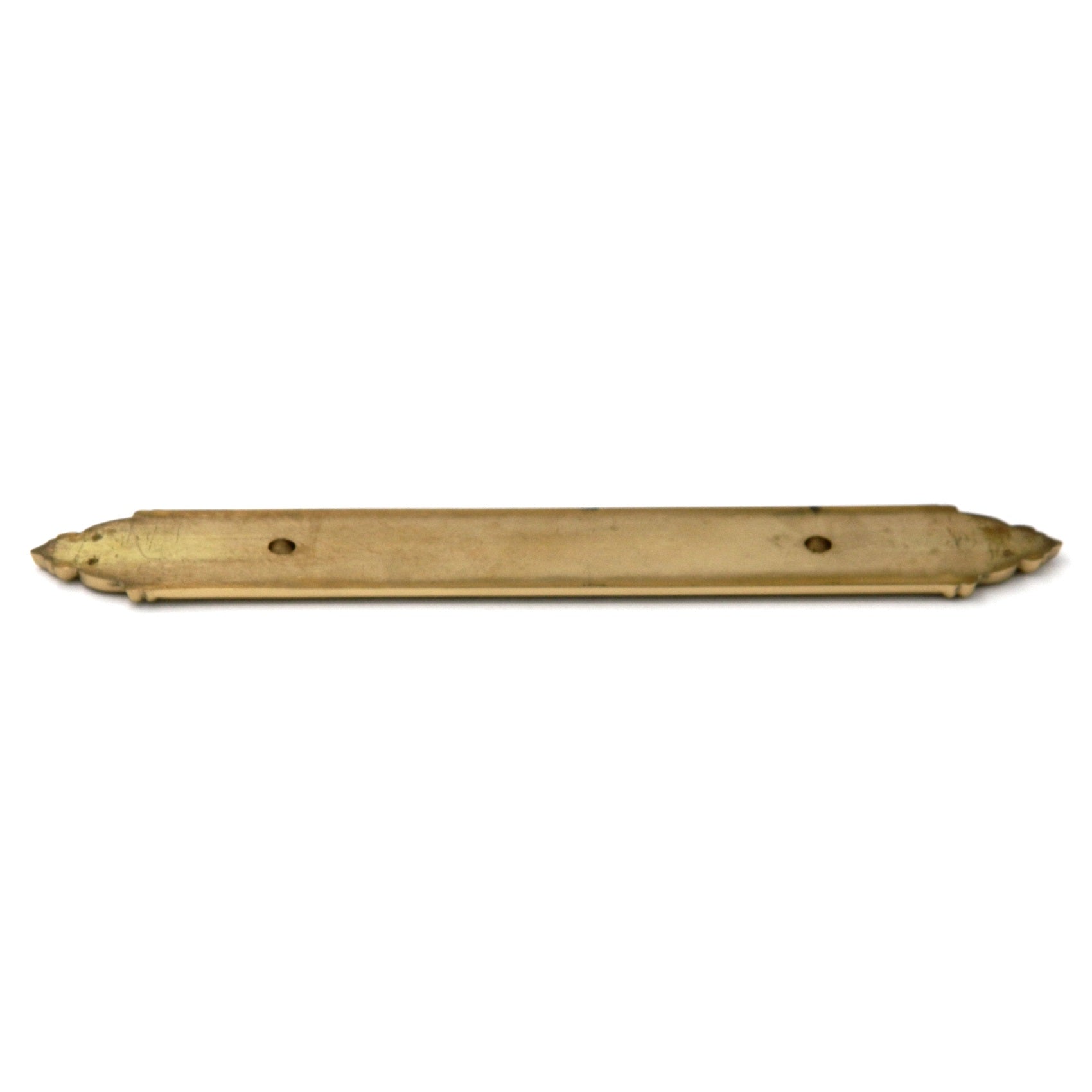Belwith Keeler Richelieu de latón pulido, placa posterior de mango F9 de 3 3/4" (96 mm) cc