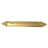 Belwith Keeler Richelieu de latón pulido, placa posterior de mango F9 de 3 3/4" (96 mm) cc