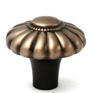 Belwith Keeler Beaded Classic 1 1/4" Wellington Bronze Round Beaded Solid Brass Cabinet Knob G2-15R