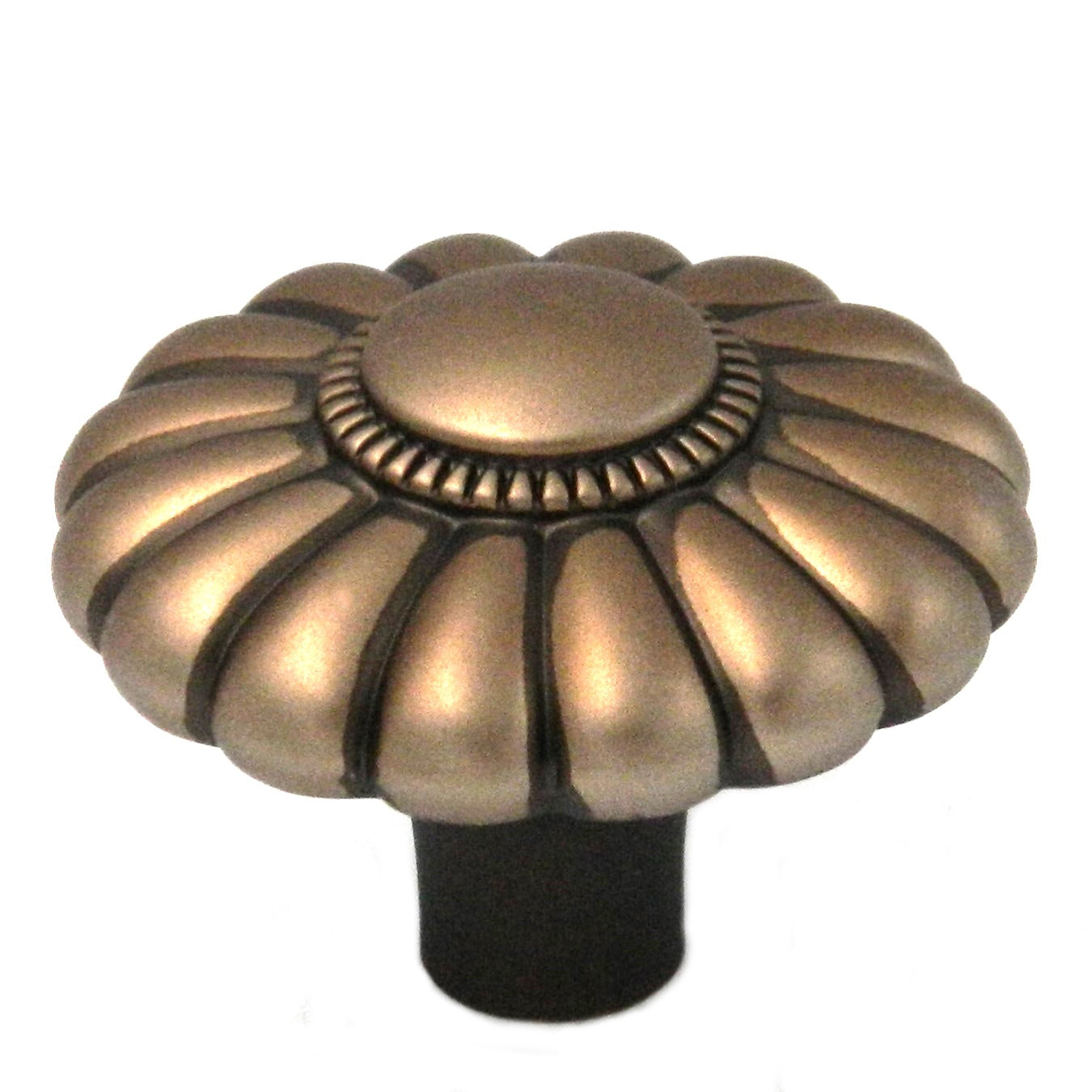 Belwith Keeler Beaded Classic 1 1/2" Wellington Bronce redondo con cuentas de latón macizo perilla de gabinete G3-15R