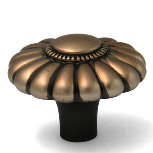 Belwith Keeler Beaded Classic 1 1/2" Wellington Bronze Round Beaded Solid Brass Cabinet Knob G3-15R