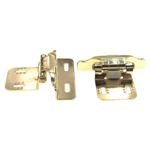 Pair Liberty Polished Brass 1/4" Overlay Adjustable Wrap Hinges H01911C-BP-O