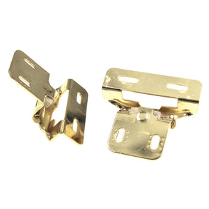 Pair Liberty Polished Brass 1/4" Overlay Adjustable Wrap Hinges H01911C-BP-O