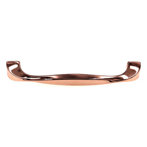 Hickory Hardware Twist Cabinet Pull 5" (128mm) Ctr Polished Copper H076017-CP