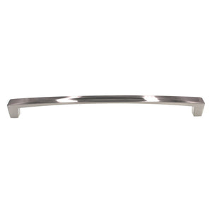 Hickory Hardware Crest Cabinet Pull 8 13/16" (224mm) Ctr Satin Nickel H076134-SN
