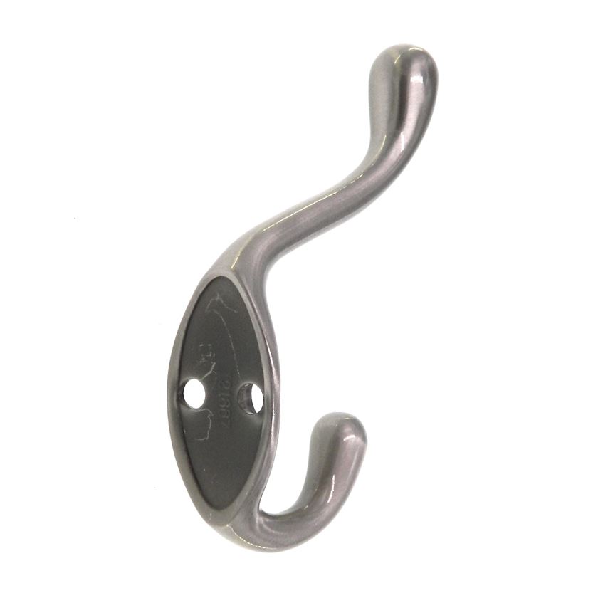 Amerock Decorative Hook Satin Nickel Coat or Robe Hook Wall Mounted H55445-G10