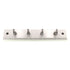 Amerock Satin Nickel Key and Gadget Hook Rack 8 5/8" White Board H55590WG10