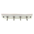 Amerock Satin Nickel Key and Gadget Hook Rack 8 5/8" White Board H55590WG10