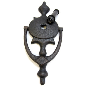 Rustic Oil Rubbed Bronze House Door Knockers and Privacy Viewers H704ORB