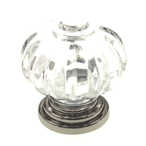Hickory Hardware Crystal Palace 1 1/8" Clear Knob Polished Nickel HH74687-CA14