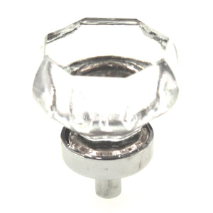 Hickory Hardware Crystal Palace 1 1/4" Cabinet Knob Clear Nickel HH74689-CA14