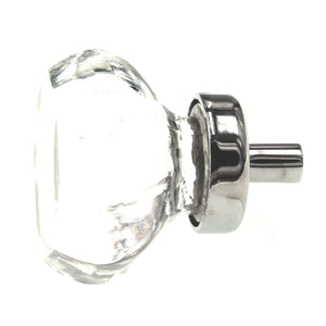 Hickory Hardware Crystal Palace 1 1/4" Cabinet Knob Clear Nickel HH74689-CA14
