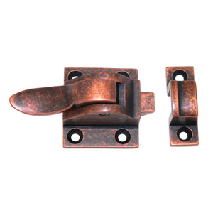 Cliffside IBCL-OC Solid Brass Ice Box Lever Style Cabinet Latch in Old Copper