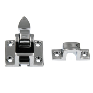 Cliffside IBCL-PC Solid Brass Ice Box Lever Style Cabinet Latch, Polished Chrome