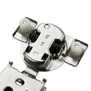Ravinte Soft-Close 1/2" Overlay Concealed Hinge Nickel Finish With Dowels