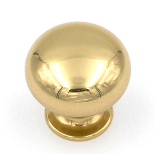 Belwith Keeler Power & Beauty Polished Brass Solid Brass 1 1/8" Knob K16