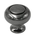 10 Pack Belwith Keeler Power & Beauty 1 1/4" Black Nickel Round Ringed Solid Brass Cabinet Knob K19-BLN