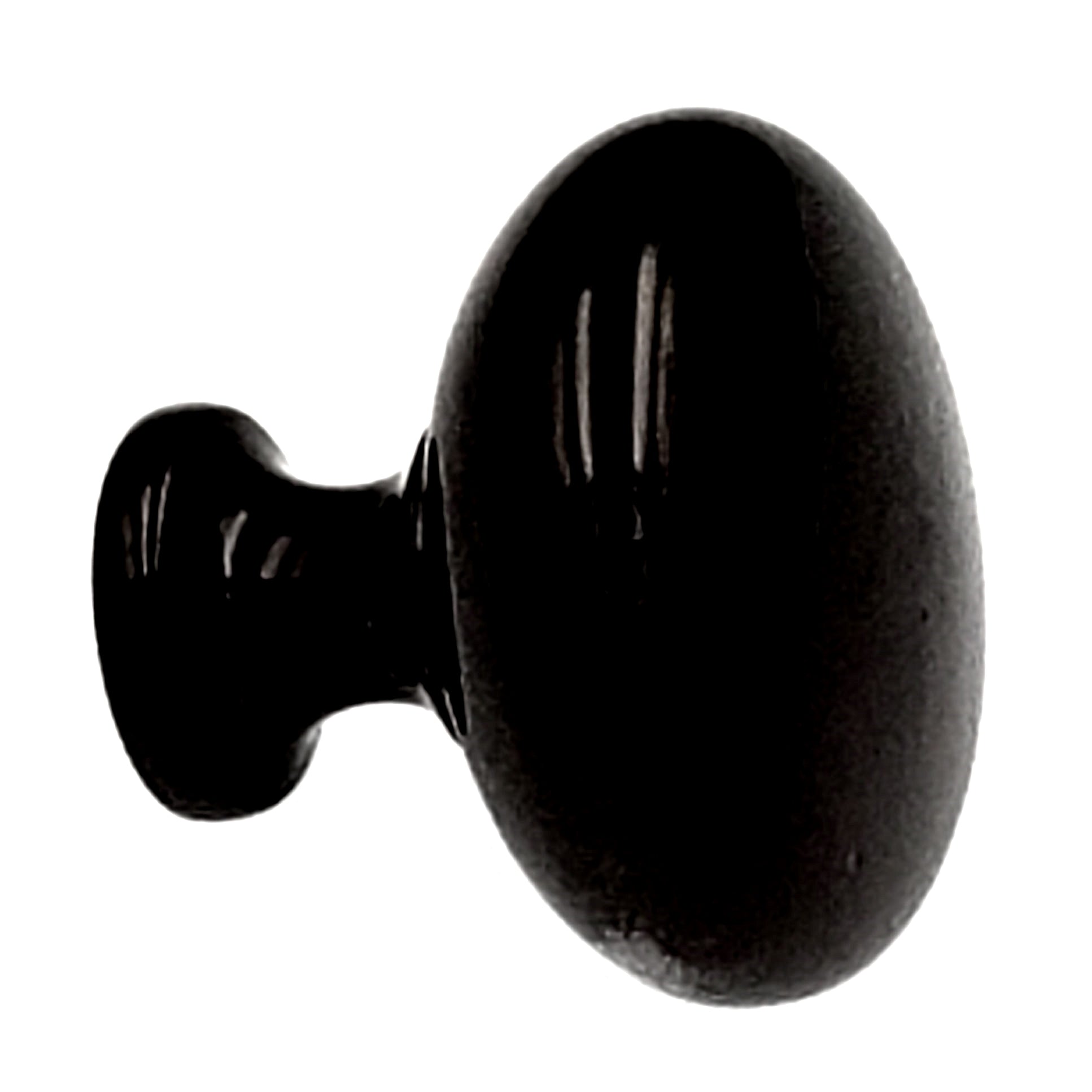 10 Pack Showcase K2361-NB Black Nickel 1 3/16" Smooth Cabinet Knob Pulls