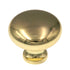 10 Pack Showcase K2361-PB Polished Brass 1 3/16" Smooth Cabinet Knob Pulls