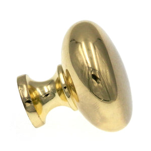 Showcase  Polished Brass Round Smooth 1 3/16" Cabinet Knob K2361-PB