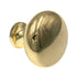 10 Pack Showcase K2361-PB Polished Brass 1 3/16" Smooth Cabinet Knob Pulls