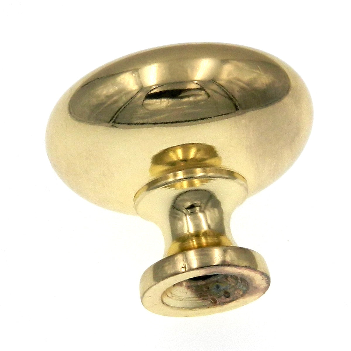 10 Pack Showcase K2361-PB Polished Brass 1 3/16" Smooth Cabinet Knob Pulls