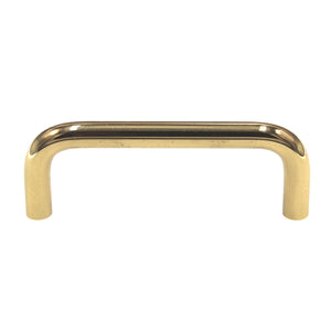 Elements Torino Polished Brass 3" Ctr. Cabinet Wire Pull K271-3-PB