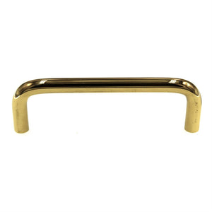Elements Torino Polished Brass 3 1/2" Ctr. Cabinet Wire Pull K271-3.5-PB