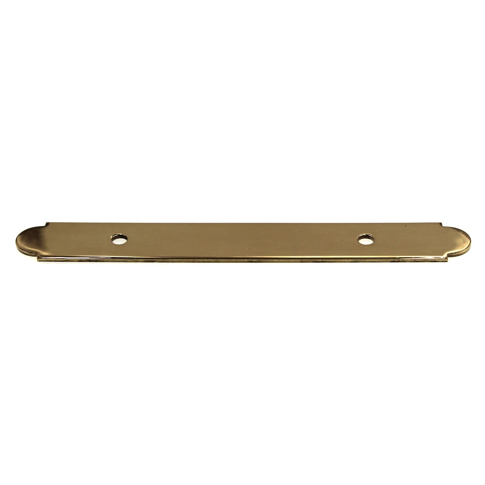 FKI Hardware Period Brass 3" Ctr Solid Brass Pull Backplate Polished Brass K3